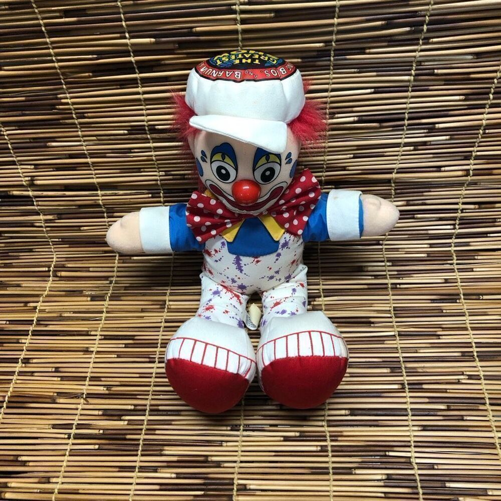 Vintage Ringling Bros Barnum and Bailey Circus Plush Clown Doll Stuffed Toy